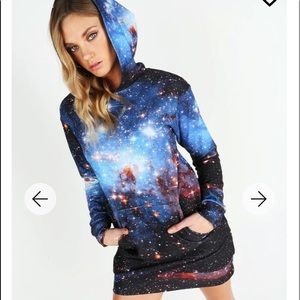 Blackmilk Clothing Galaxy Blue Slouchy - Limited - Size S
